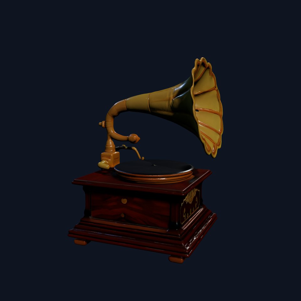 Vintage Gramophone D Model Pack